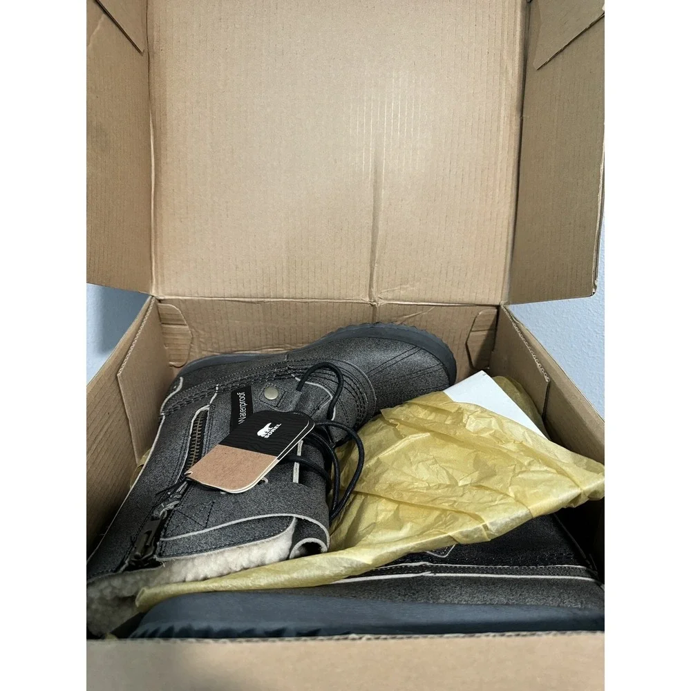 NEW In Box Sorel 64 Reserve Sherpa Lined Side Zip Waterproof Boots Mens 8